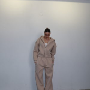 zip hoodie 2.0 ( beige) с начесом