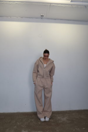 zip hoodie 2.0 ( beige) с начесом