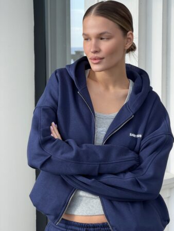 zip hoodie 3.0 (navy blue)
